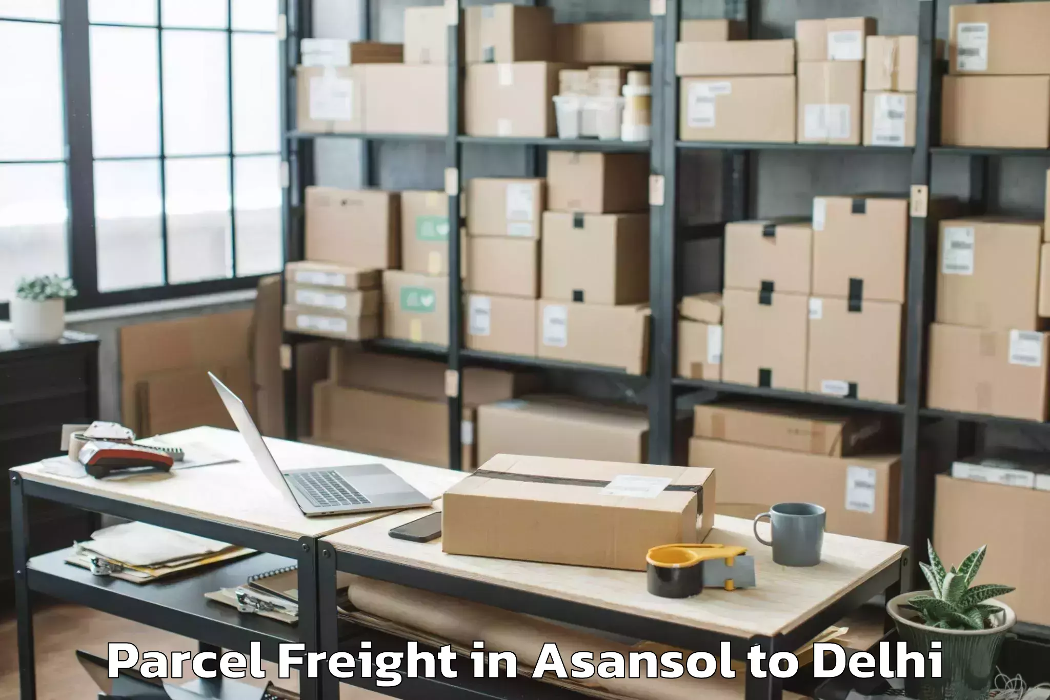 Discover Asansol to University Of Delhi Parcel Freight